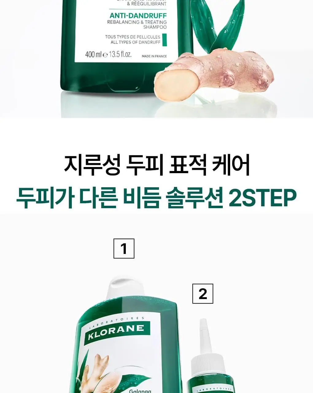 [지루성두피&가려움케어] 클로란 갈랑가 진저 비듬샴푸400ml 상세페이지 20